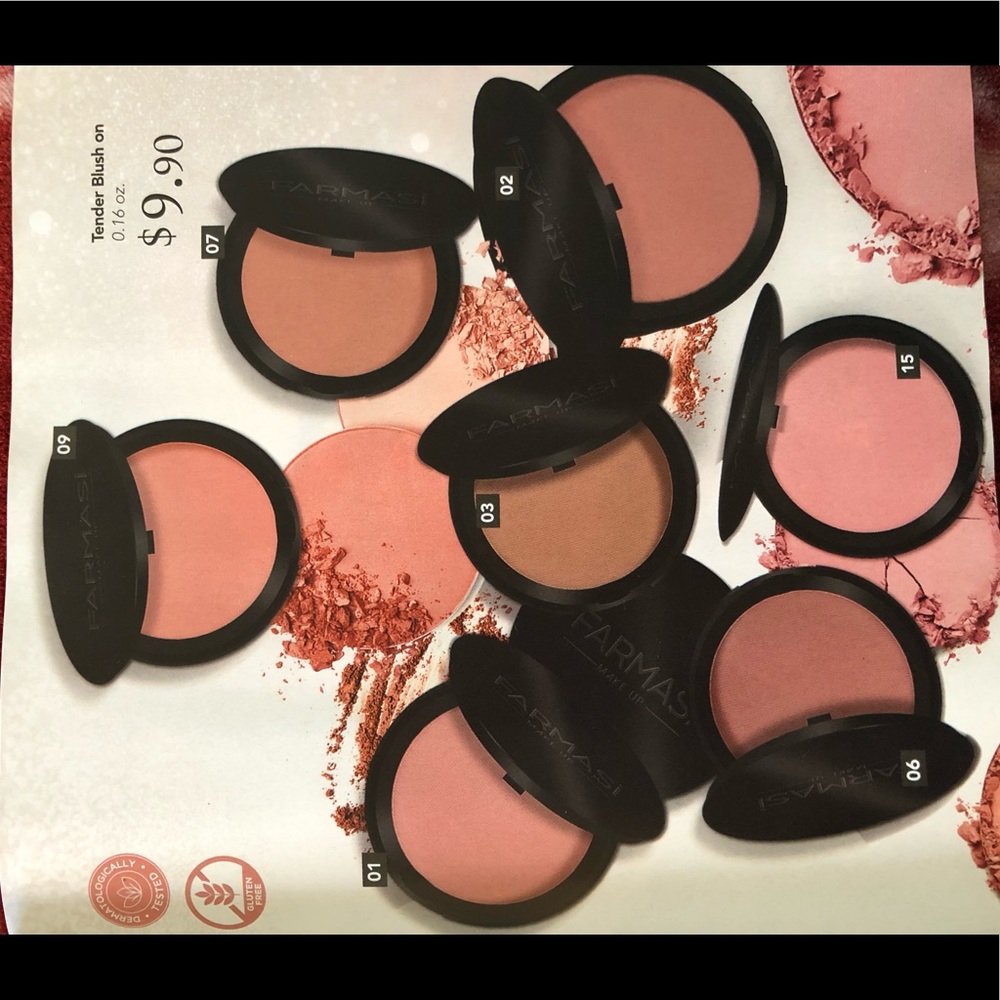 Tender blush on